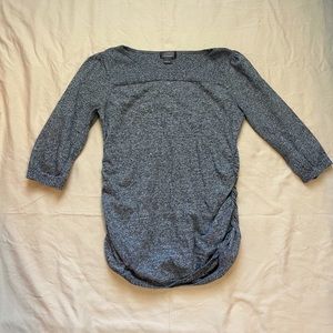 3/$10 Oh Baby Gray Maternity Cotton Sweater Size Large
